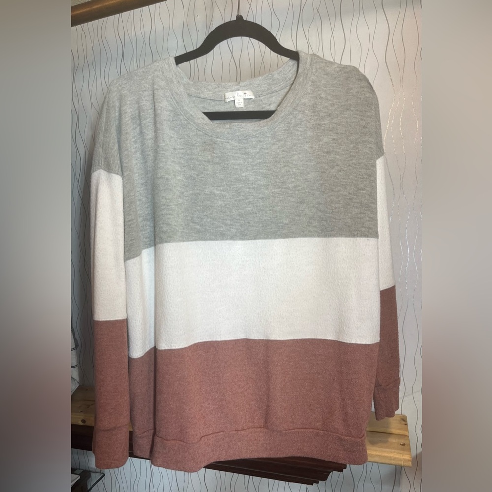 Nine Britton, Dalia brushed knit top, XL